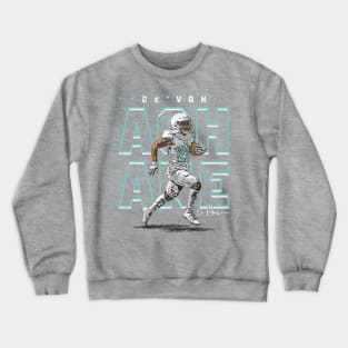 De'Von Achane Miami Player Name Crewneck Sweatshirt